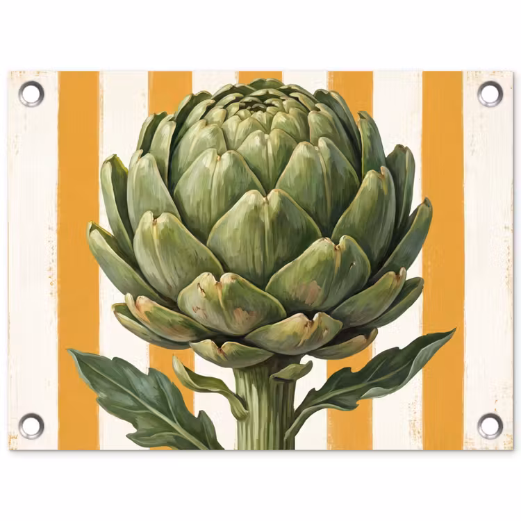 Garden Poster - Artichoke - Modern - Vegetable - Artisjok - Modern - Groente tuinposter los doek klein