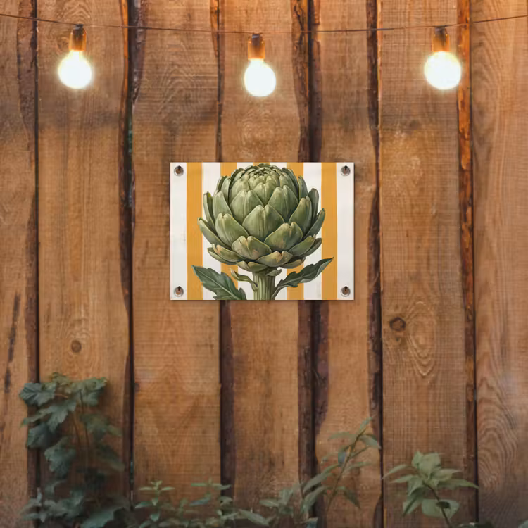 Garden Poster - Artichoke - Modern - Vegetable - Artisjok - Modern - Groente tuinposter los doek klein