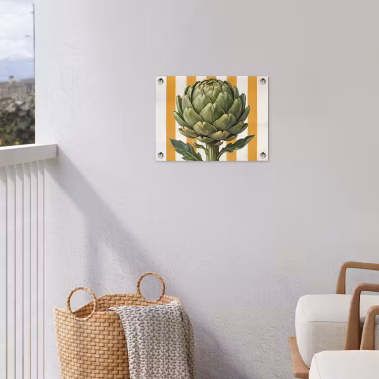 Garden Poster - Artichoke - Modern - Vegetable - Artisjok - Modern - Groente tuinposter los doek klein