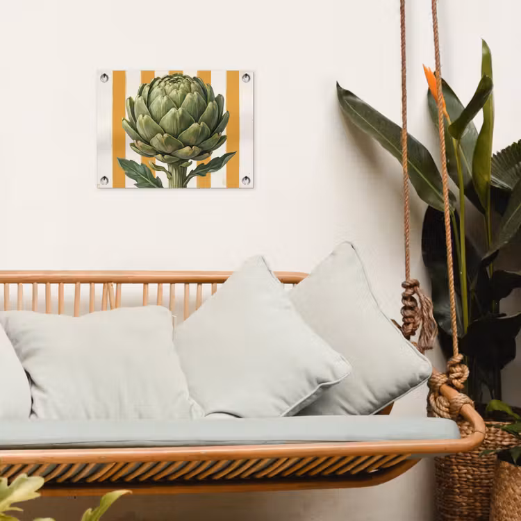 Garden Poster - Artichoke - Modern - Vegetable - Artisjok - Modern - Groente tuinposter los doek klein