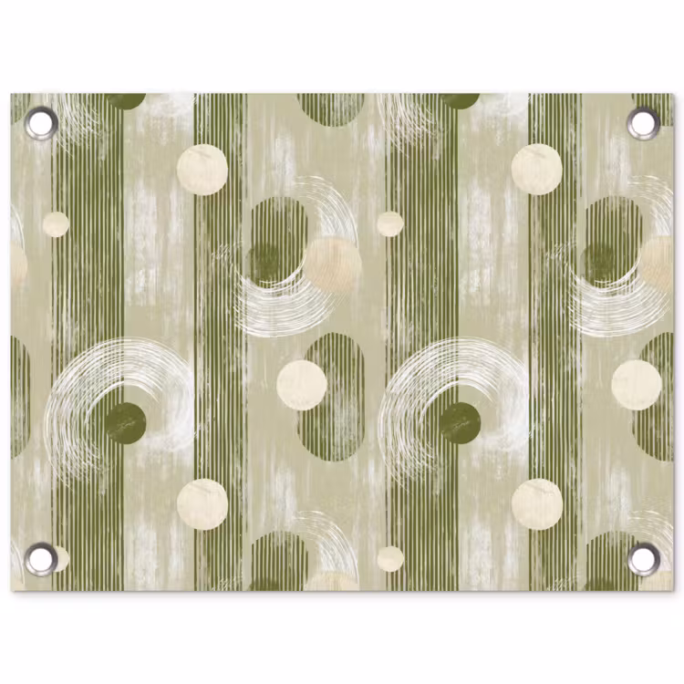Artistiek - Modern - Groen tuinposter los doek klein 239 -3d