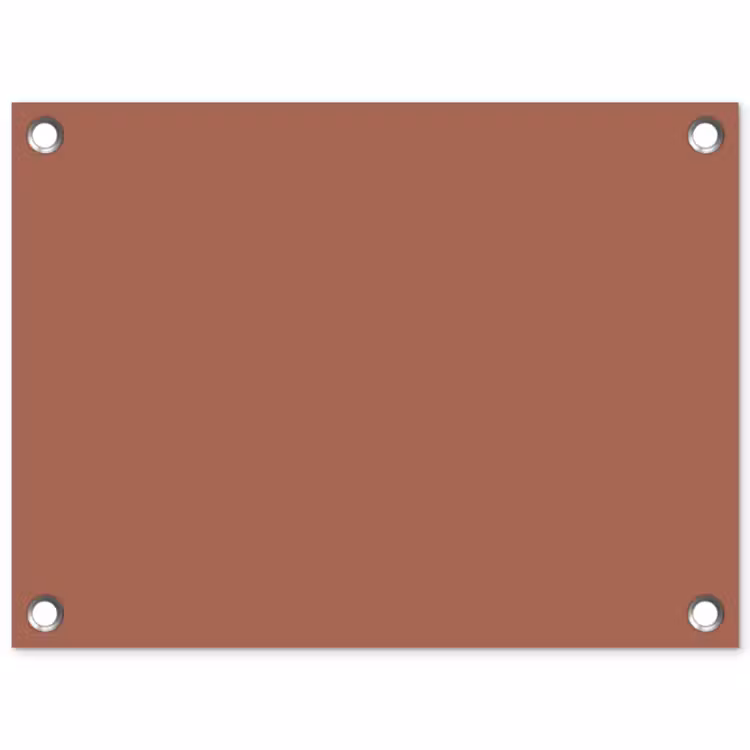 Baked - Earth - Oranje tuinposter los doek klein 239 -3d