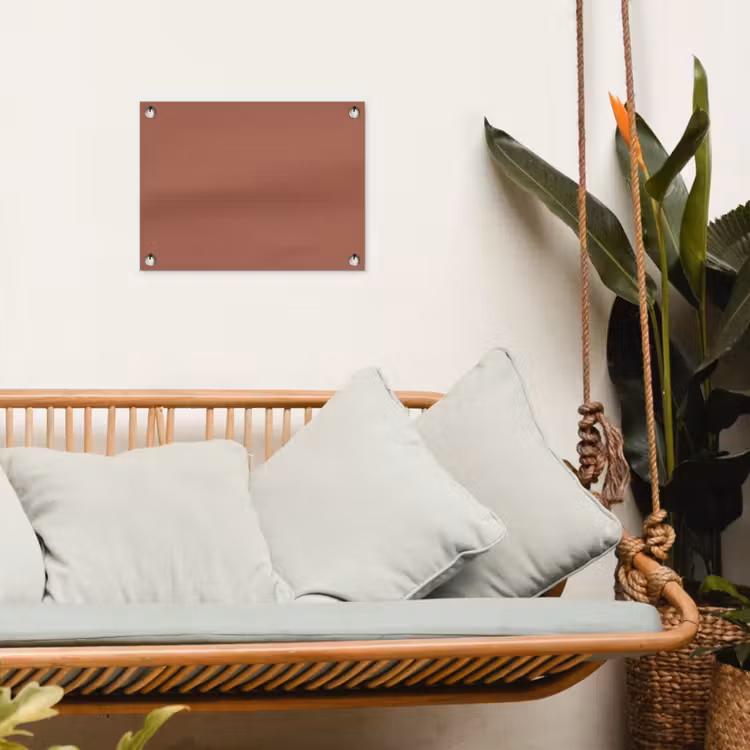 Baked - Earth - Oranje tuinposter los doek klein 239 -sfeer7