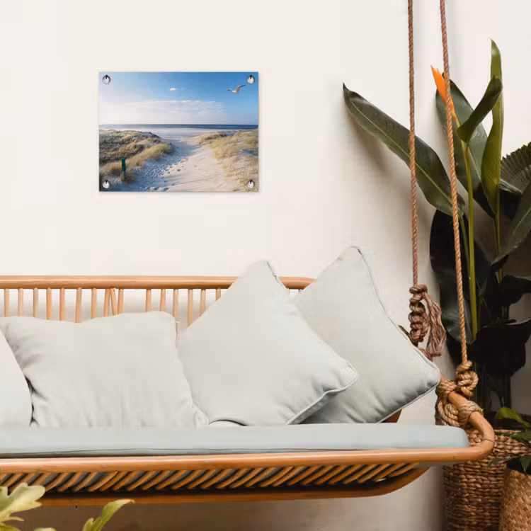 Strand en Zee tuinposter los doek klein -sfeer7