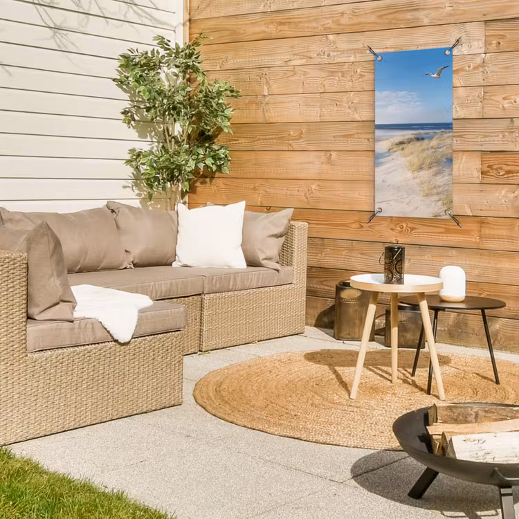 Mooie Strandvlucht tuinposter los doek klein -sfeer4
