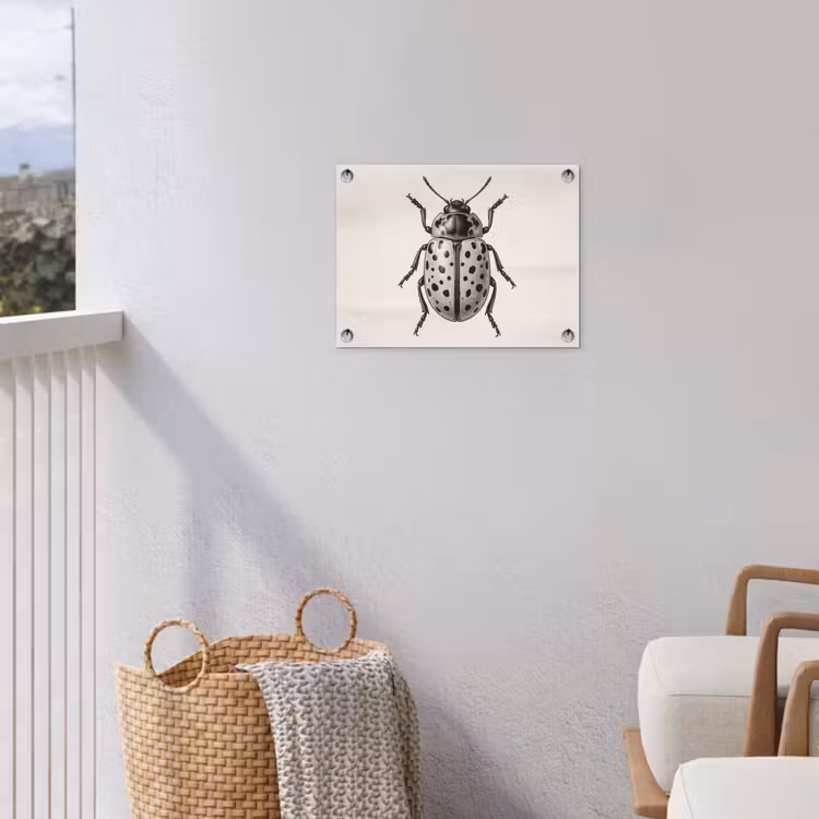 Kever - Insect - Vintage tuinposter los doek klein -sfeer8