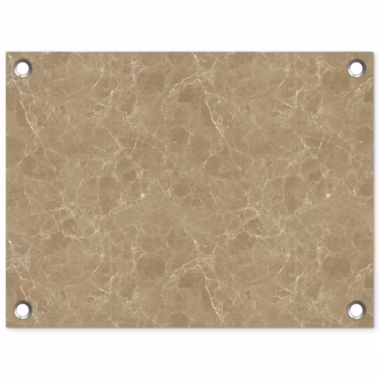 Beige - Marmer - Witte aders tuinposter los doek klein 239 -3d