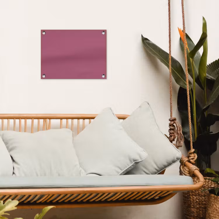 Berry - Roze -Pink tuinposter los doek klein 239 -sfeer7
