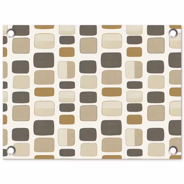 Blokken - Vintage - Grijs tuinposter los doek klein 239 -3d