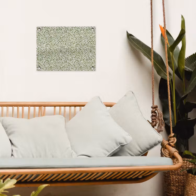 Botanisch - Takken - Groen tuinposter los doek klein 239 -sfeer7