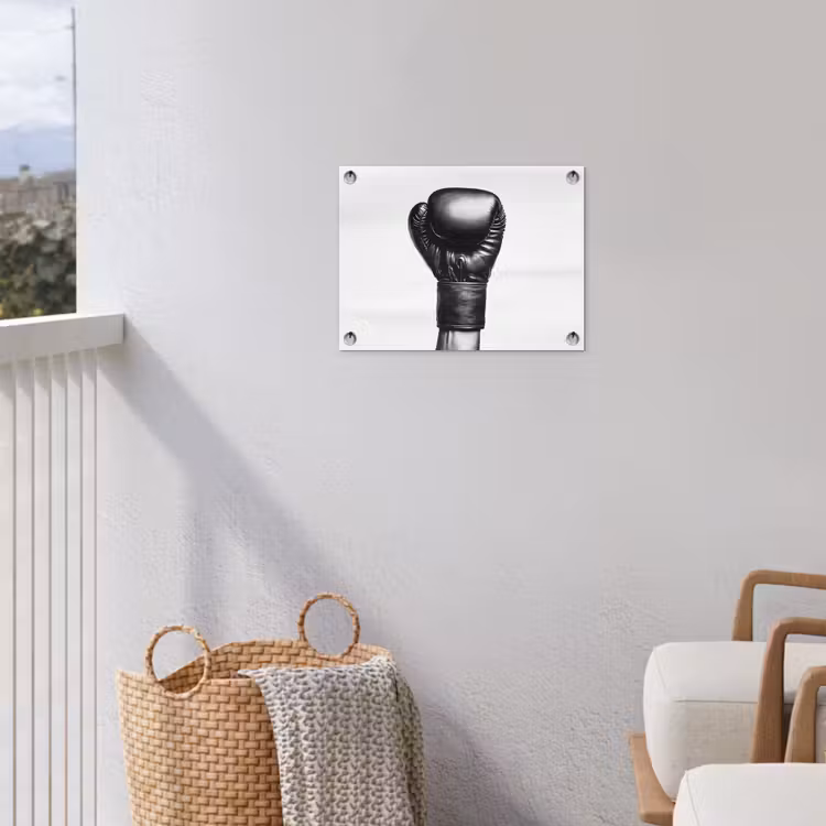 Bokshandschoen - Zwart - Hand tuinposter los doek klein -sfeer8