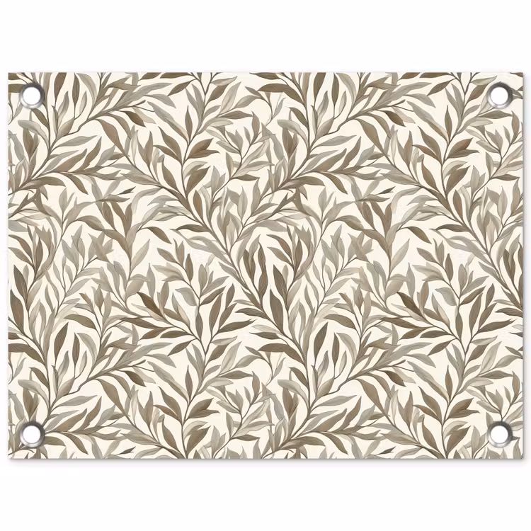 Takken - Botanisch - Taupe tuinposter los doek klein 239 -3d