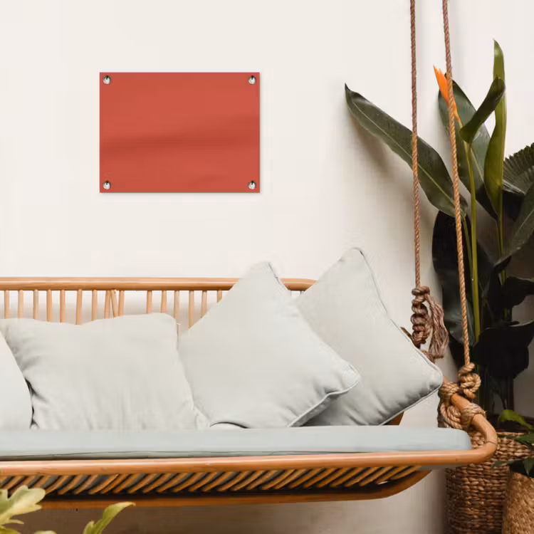 Brick - Red - Rood tuinposter los doek klein 239 -sfeer7