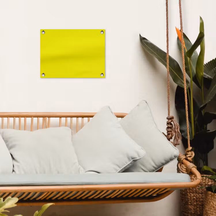 Bright - Canary - Geel tuinposter los doek klein 239 -sfeer7