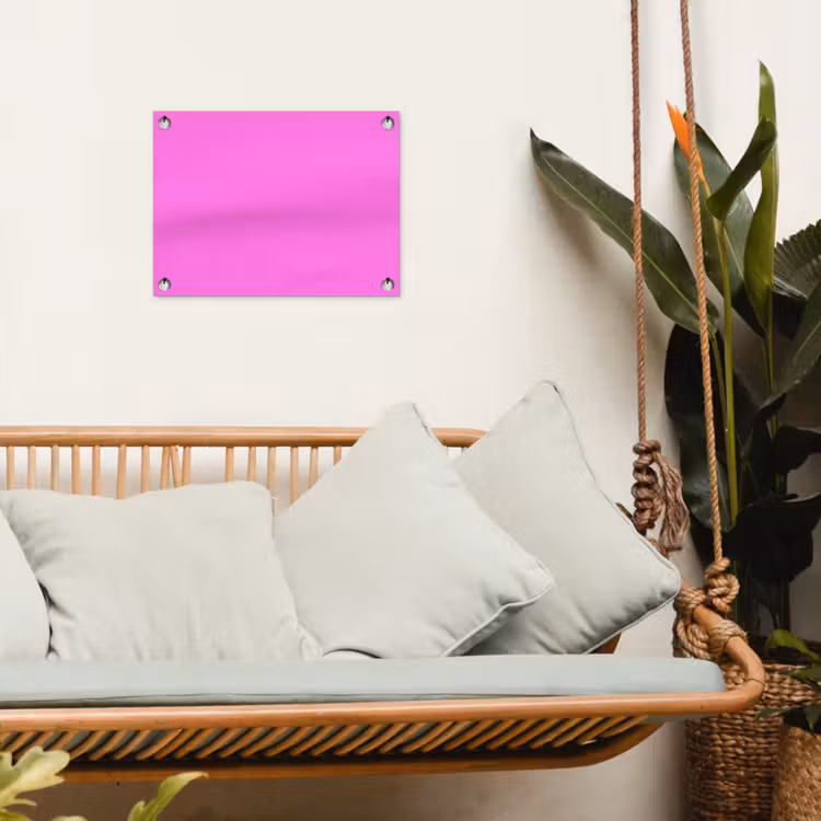 Bright - Orchid - Roze tuinposter los doek klein 239 -sfeer7