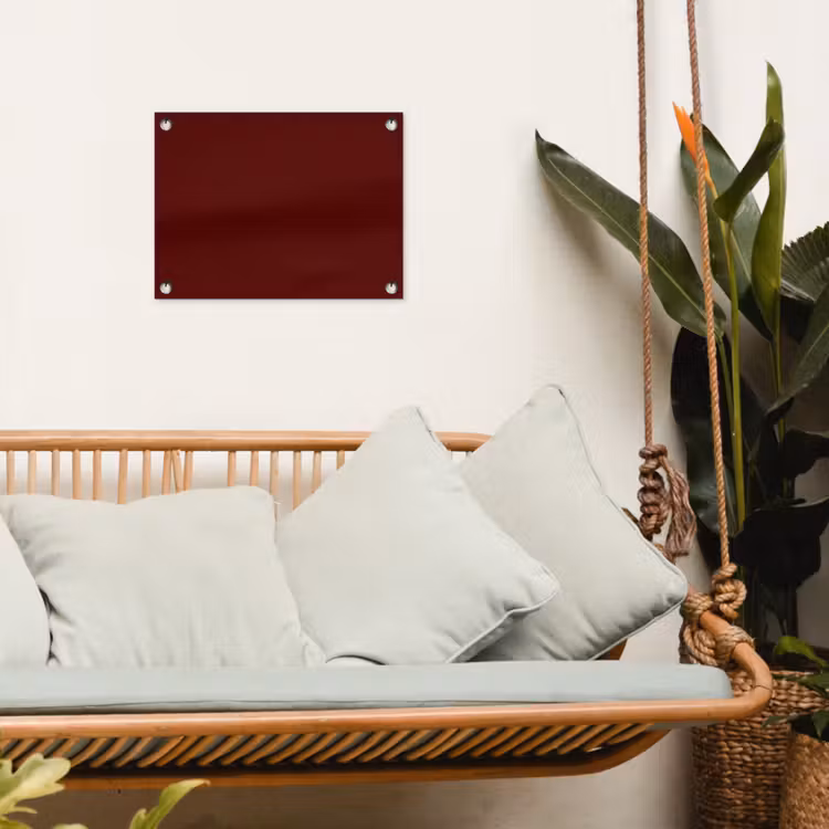 Burnt - Mahogany - Rood tuinposter los doek klein 239 -sfeer7