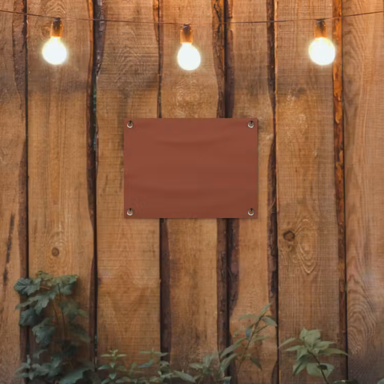 Burnt - Mahogany - Terracotta tuinposter los doek klein 239 -sfeer1