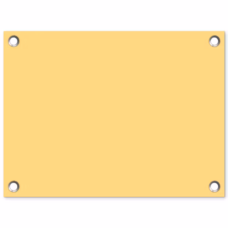 Butter - Geel - Yellow tuinposter los doek klein 239 -3d