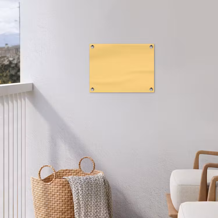 Butter - Geel - Yellow tuinposter los doek klein 239 -sfeer8