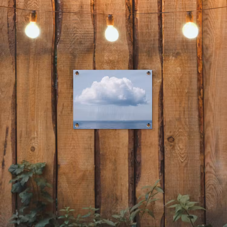 Garden Poster - Cloud - Rain - Nature - Wolk - Regen - Natuur tuinposter los doek klein