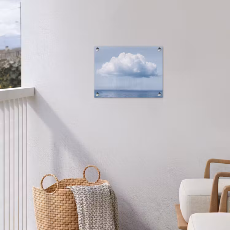 Garden Poster - Cloud - Rain - Nature - Wolk - Regen - Natuur tuinposter los doek klein