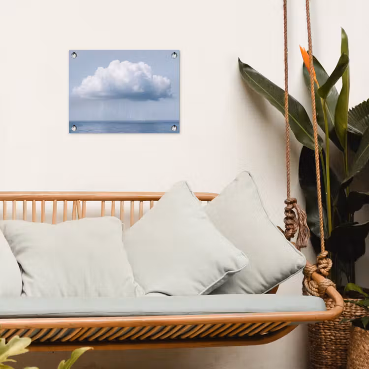 Garden Poster - Cloud - Rain - Nature - Wolk - Regen - Natuur tuinposter los doek klein
