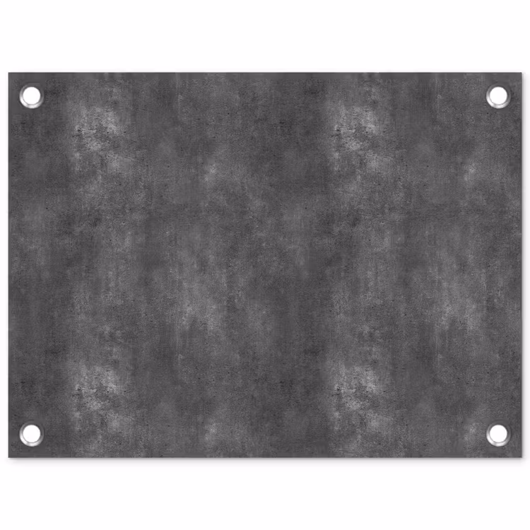 Donkergrijs - Ruw - Beton tuinposter los doek klein 239 -3d
