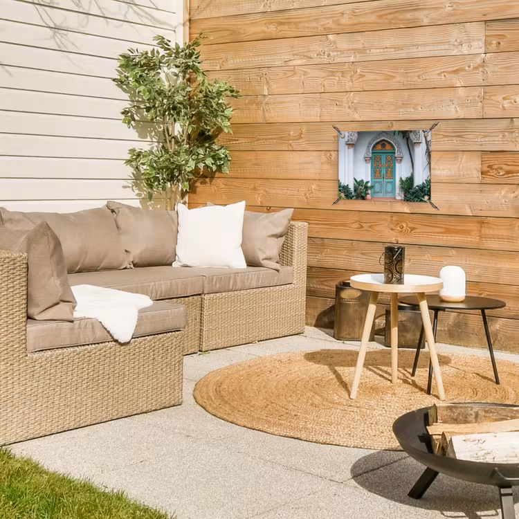 Deur - Patronen - Planten tuinposter los doek klein -sfeer4