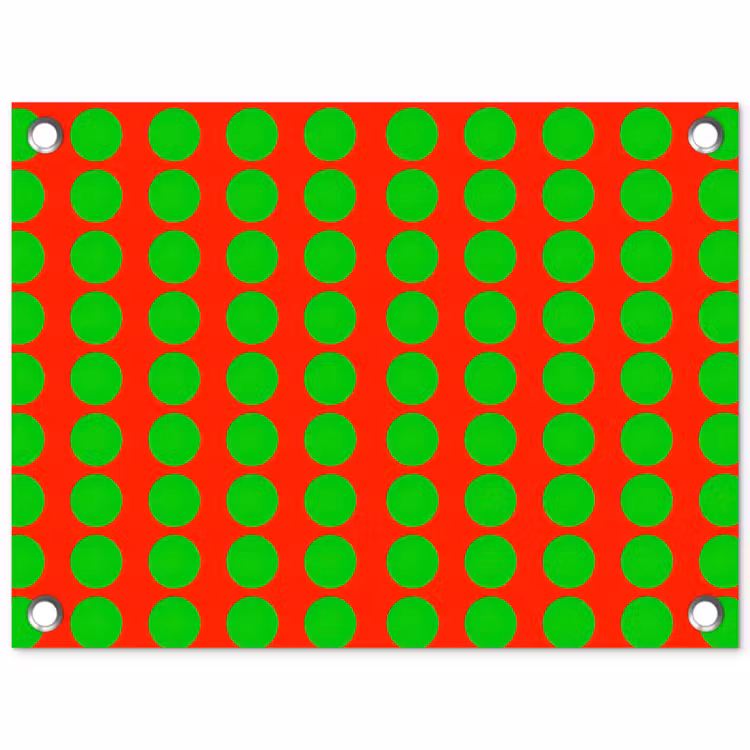 Stippen - Patroon - Groen tuinposter los doek klein 239 -3d