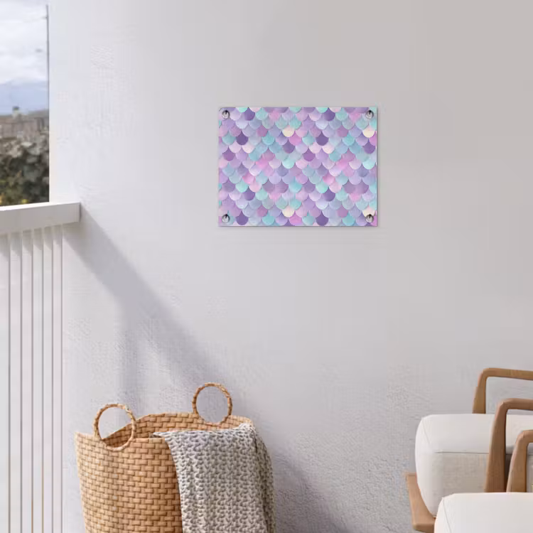 Dromerig - Zeemeermin - Pastel tuinposter los doek klein 239 -sfeer8