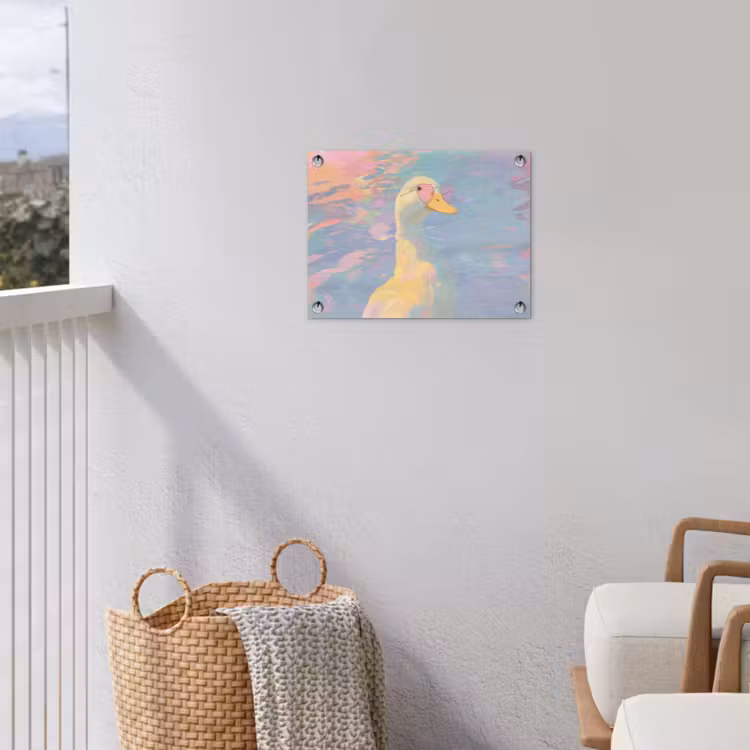Eend - Zonnebril - Water tuinposter los doek klein -sfeer8