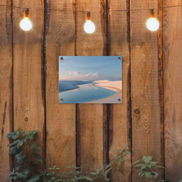 Duinen - Waterplas - Oneindige rust tuinposter los doek klein -sfeer1