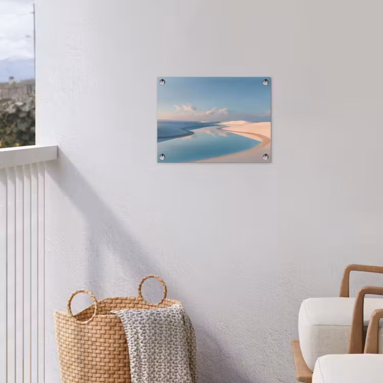 Duinen - Waterplas - Oneindige rust tuinposter los doek klein -sfeer8