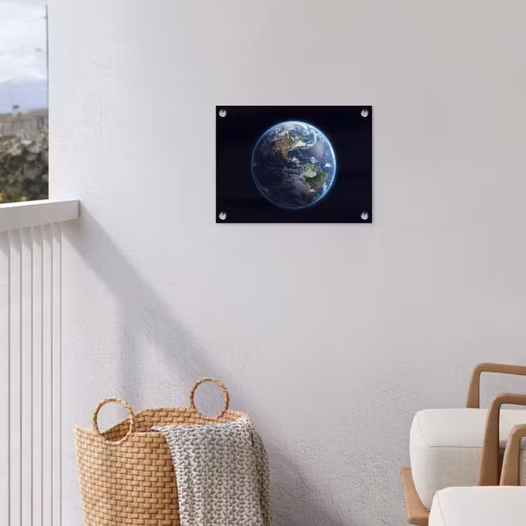 Garden Poster - Earth - Space - Cosmos - Aarde - Ruimte - Kosmos tuinposter los doek klein