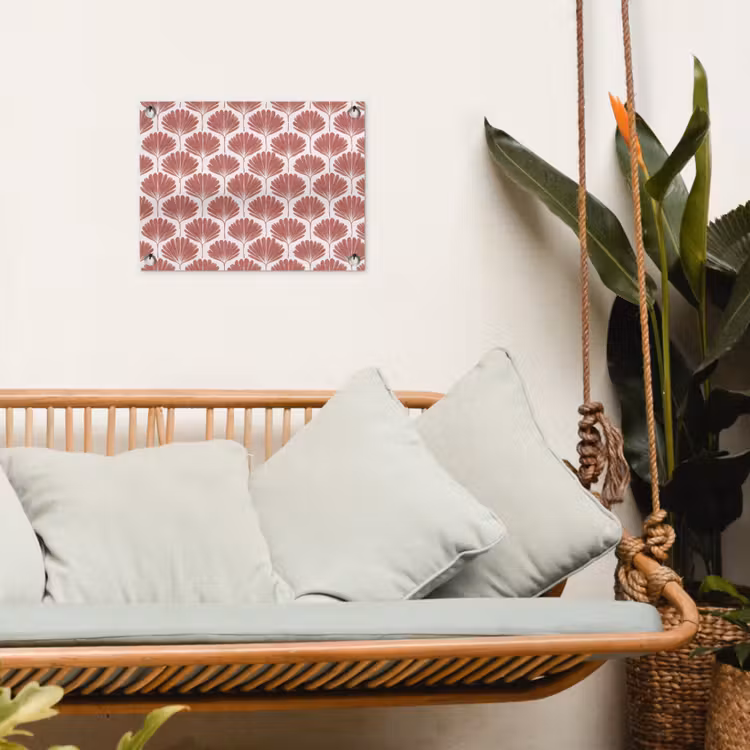 Waaier - Motief - Terra tuinposter los doek klein 239 -sfeer7