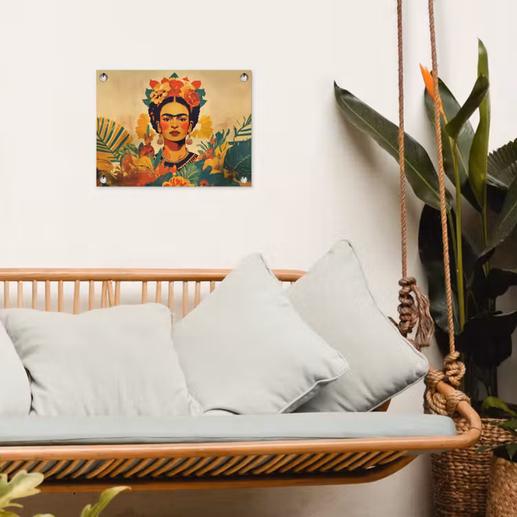 Vrouwelijk - Bloemen - Sieraden tuinposter los doek klein -sfeer7