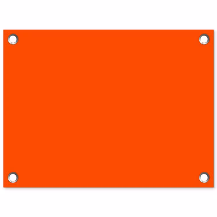 Fiery - Tangerine - Oranje tuinposter los doek klein 239 -3d
