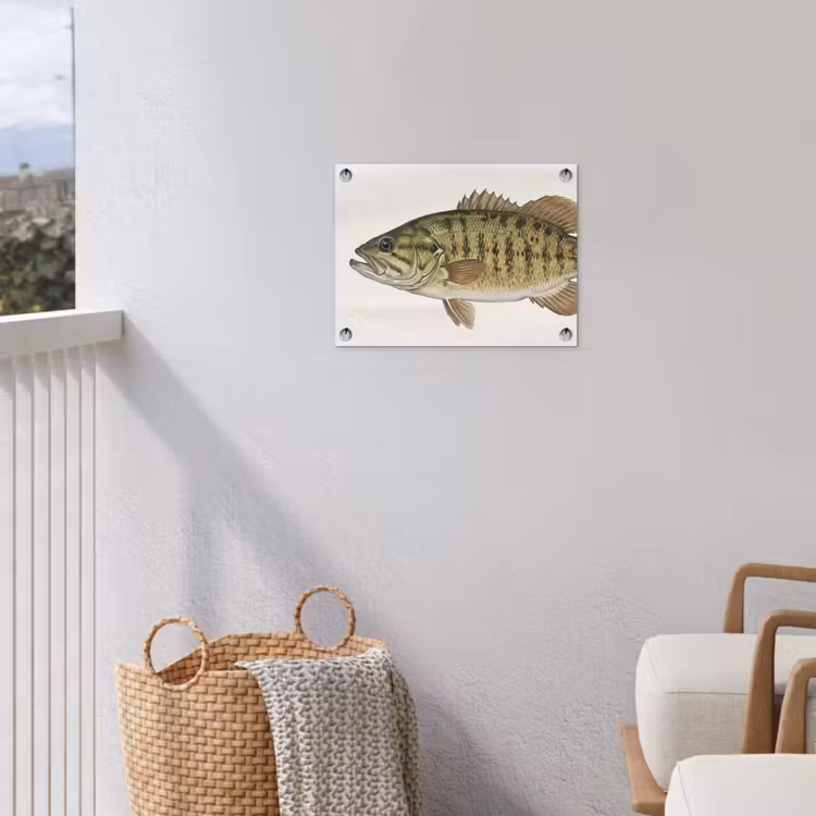 Vissen - Natuur - Vintage tuinposter los doek klein -sfeer8