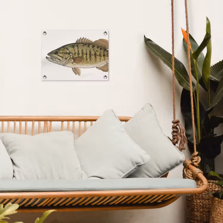 Vissen - Natuur - Vintage tuinposter los doek klein -sfeer7