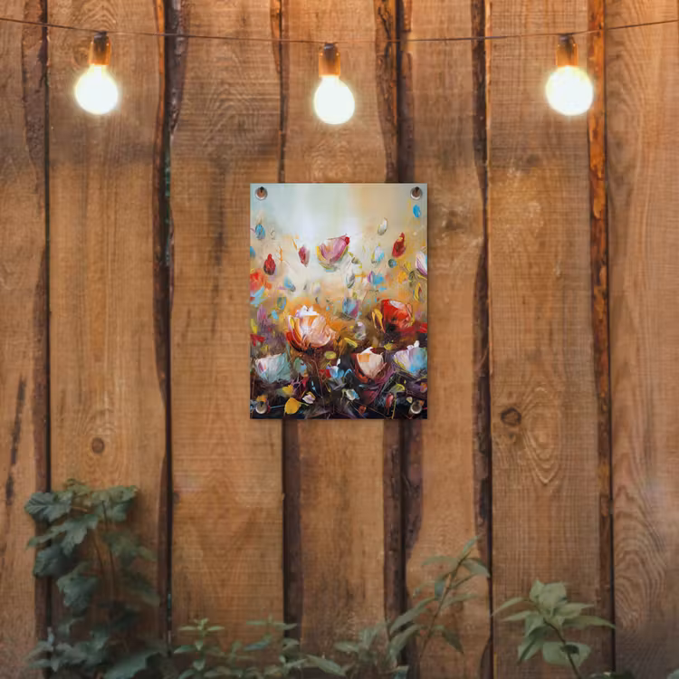 Bloemen - Kunst - Natuur - Olieverf tuinposter los doek klein -sfeer1