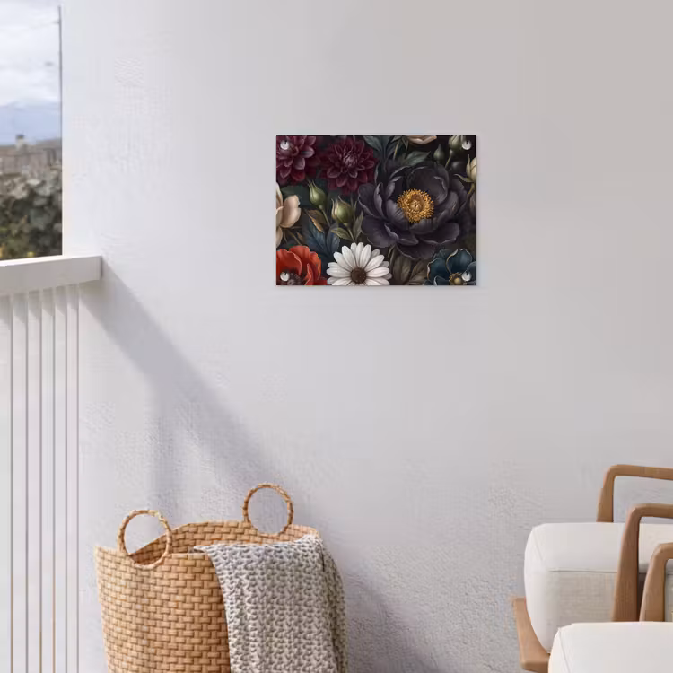 Bloemen - Boeket - Natuur - Klassiek - Weelderig tuinposter los doek klein -sfeer8