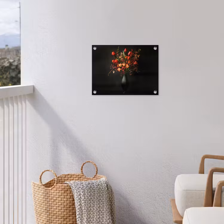 Bloemen - Takken - Boeket tuinposter los doek klein -sfeer8