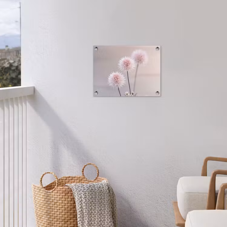 Bloemen - Bollen - Roze tuinposter los doek klein -sfeer8