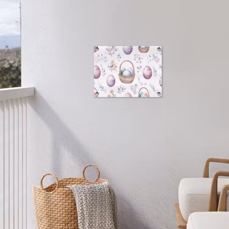 Bloemen - Paaseieren - Patroon tuinposter los doek klein -sfeer8