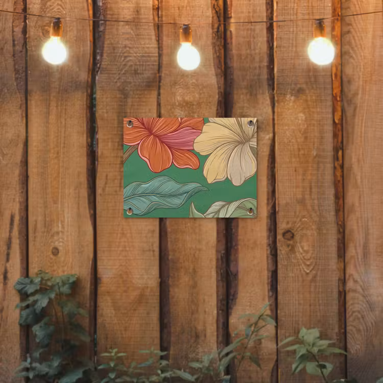 Garden Poster - Flowers - Greenery - Illustration - Bloemen - Groen - Illustratie tuinposter los doek klein
