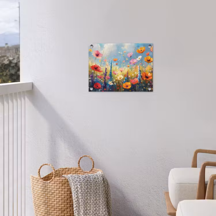 Bloemen - Natuur - Botanisch - Kunst tuinposter los doek klein -sfeer8