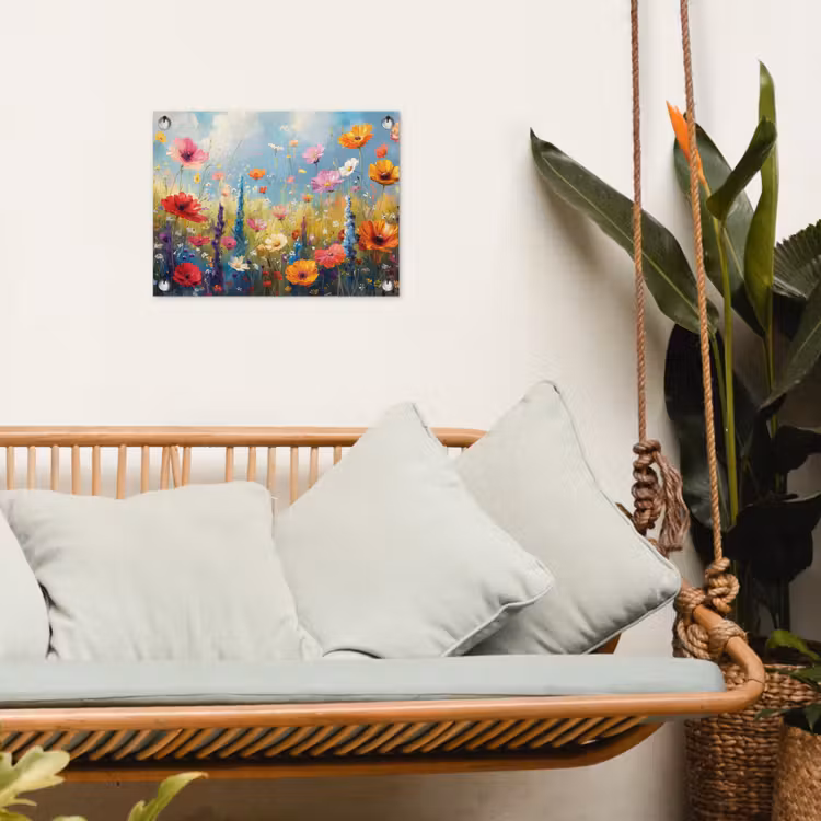 Bloemen - Natuur - Botanisch - Kunst tuinposter los doek klein -sfeer7