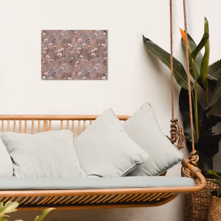 Bloemen - Wild - Pastel tuinposter los doek klein 239 -sfeer7