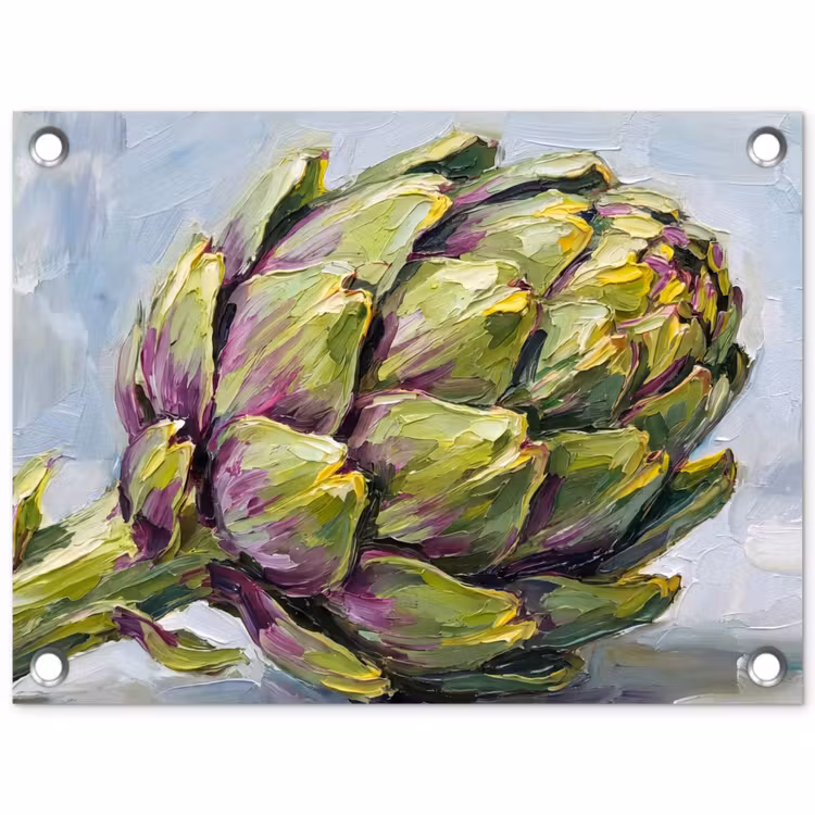 Garden Poster - Food - Artichoke - Modern - Eten - Artisjok - Modern tuinposter los doek klein