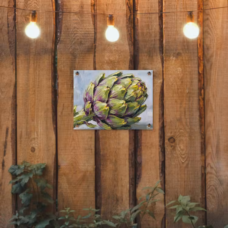 Garden Poster - Food - Artichoke - Modern - Eten - Artisjok - Modern tuinposter los doek klein